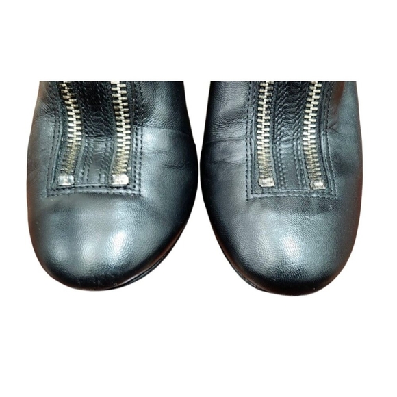 Schutz womens black leather zip bootie size 7 - Picture 5 of 14